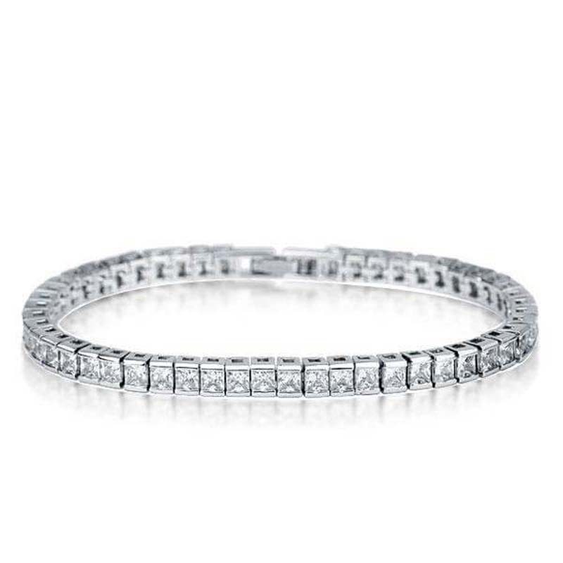 Women's DiamondAura Tennis Bracelet (Silver-Finished)